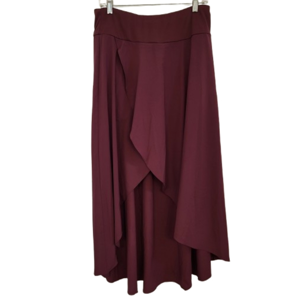 HALARA Burgundy Maxi Skirt